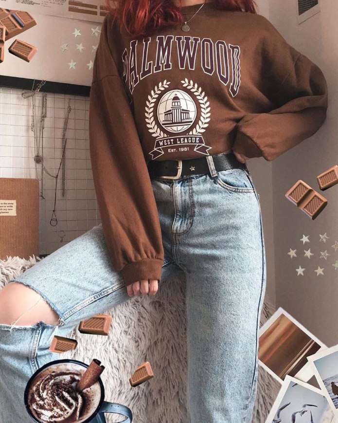 Aesthetic кофта гранж