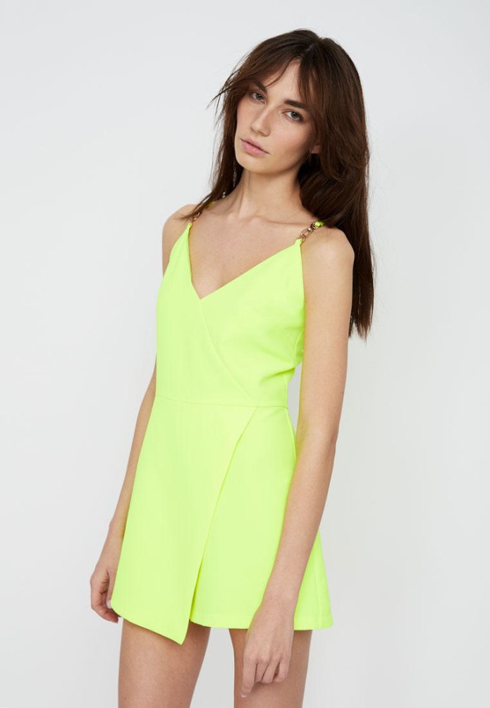 Lime топ в горошек