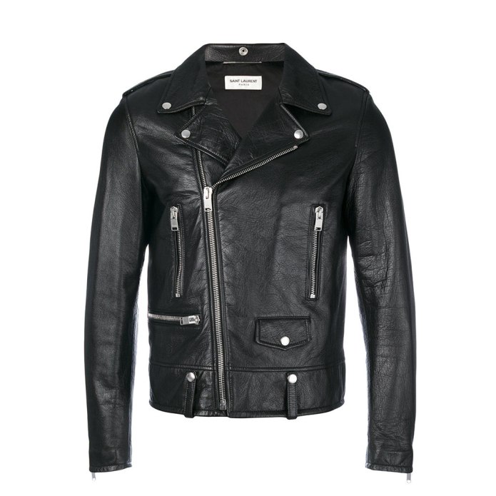 Saint Laurent Paris Leather Jacket men