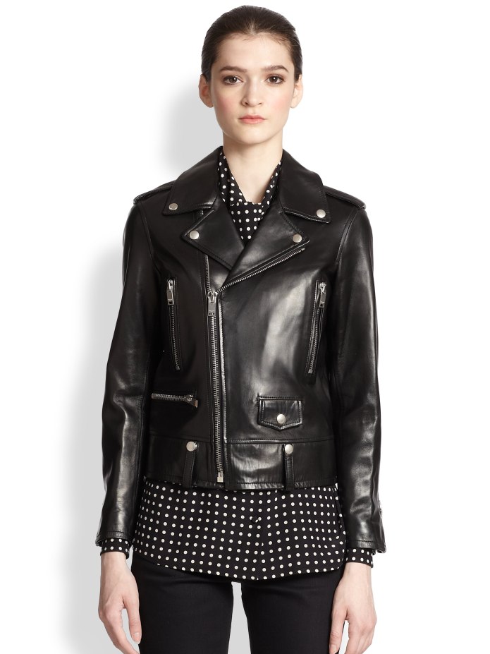 Saint Laurent куртка кожаная 2020