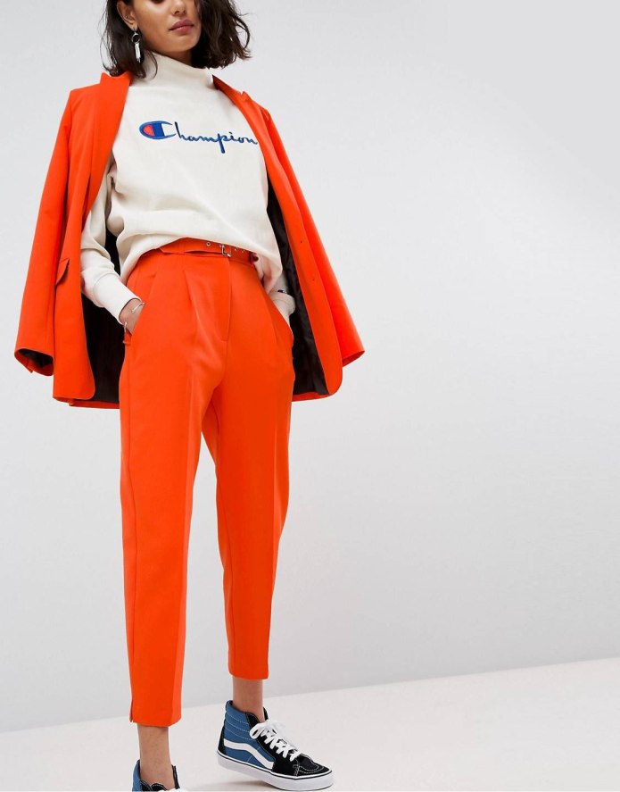 Dickies оранжевые штаны