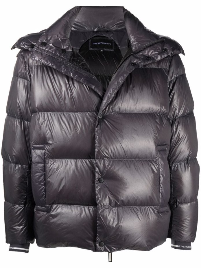 Emporio Armani пуховик с капюшоном