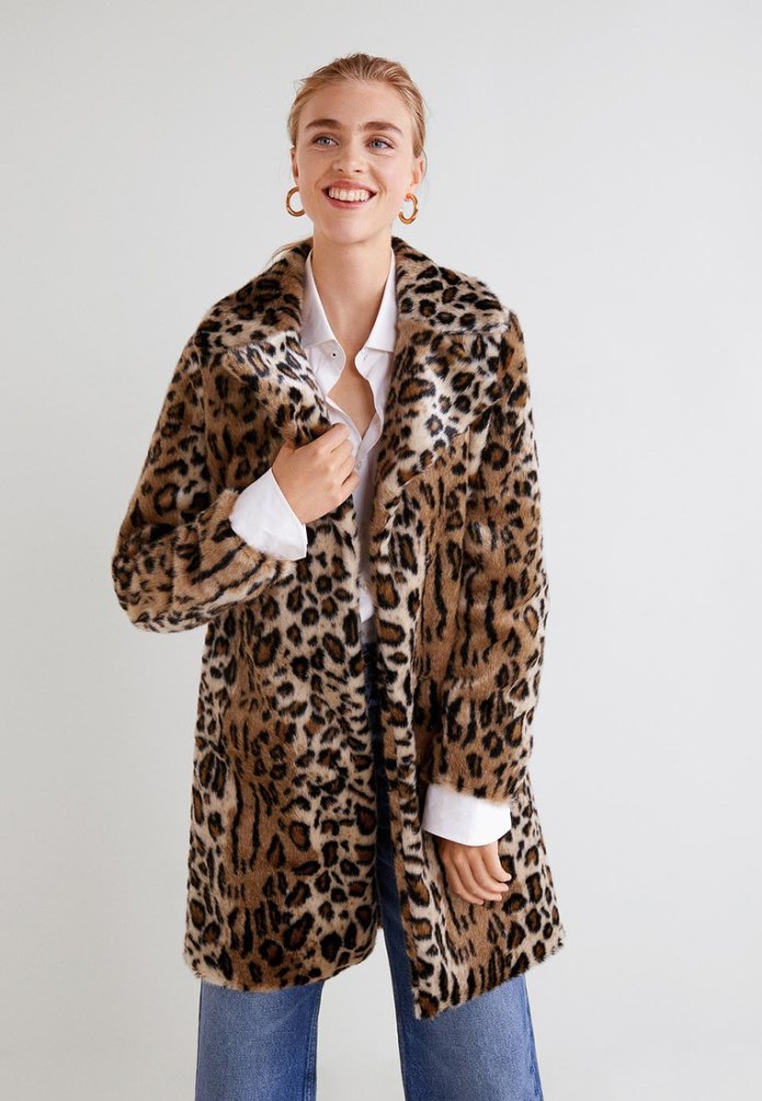 Шуба Paul Smith Rabbit Leopard Coat