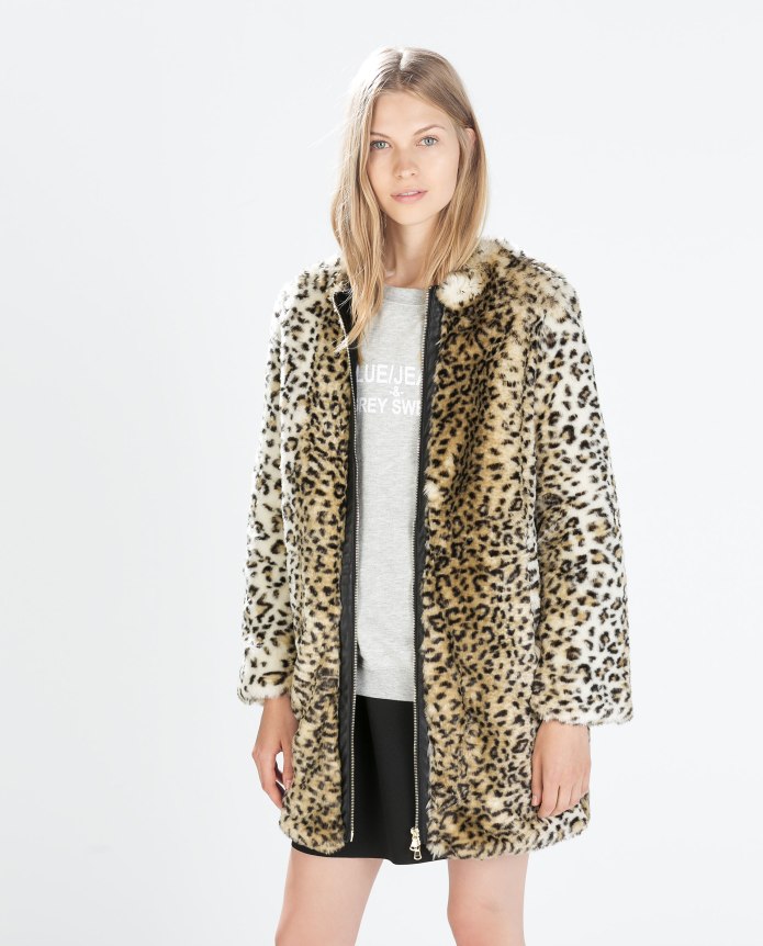 Sisley Leopard шубка