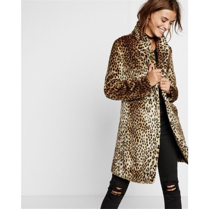 Sisley Leopard шубка