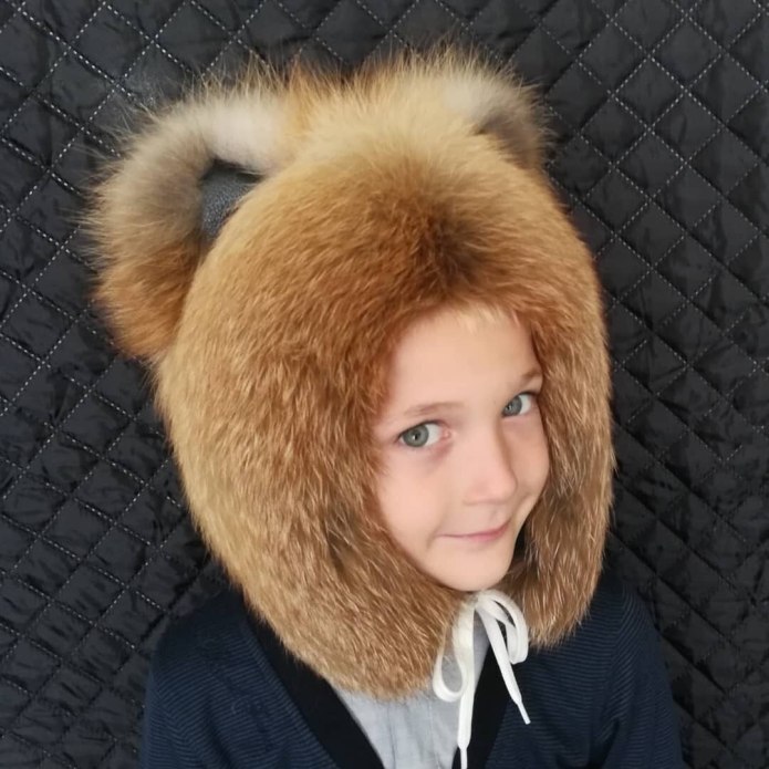 Лисья шапка ушанка