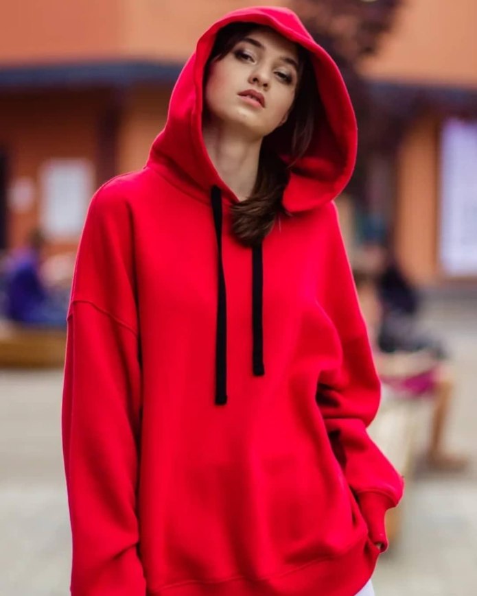 Худи белая Bloom Oversize