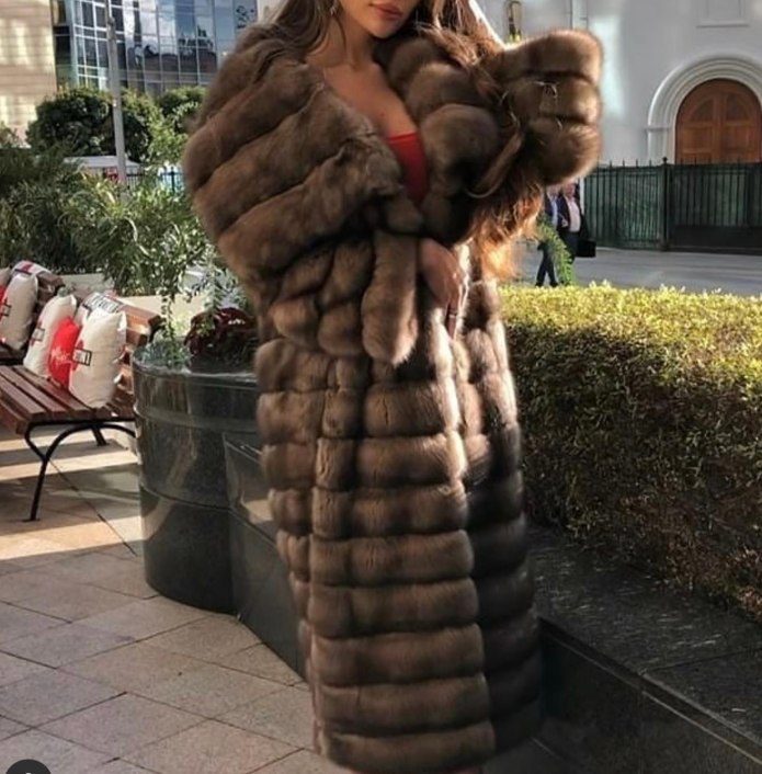 Красивые шубы из соболя