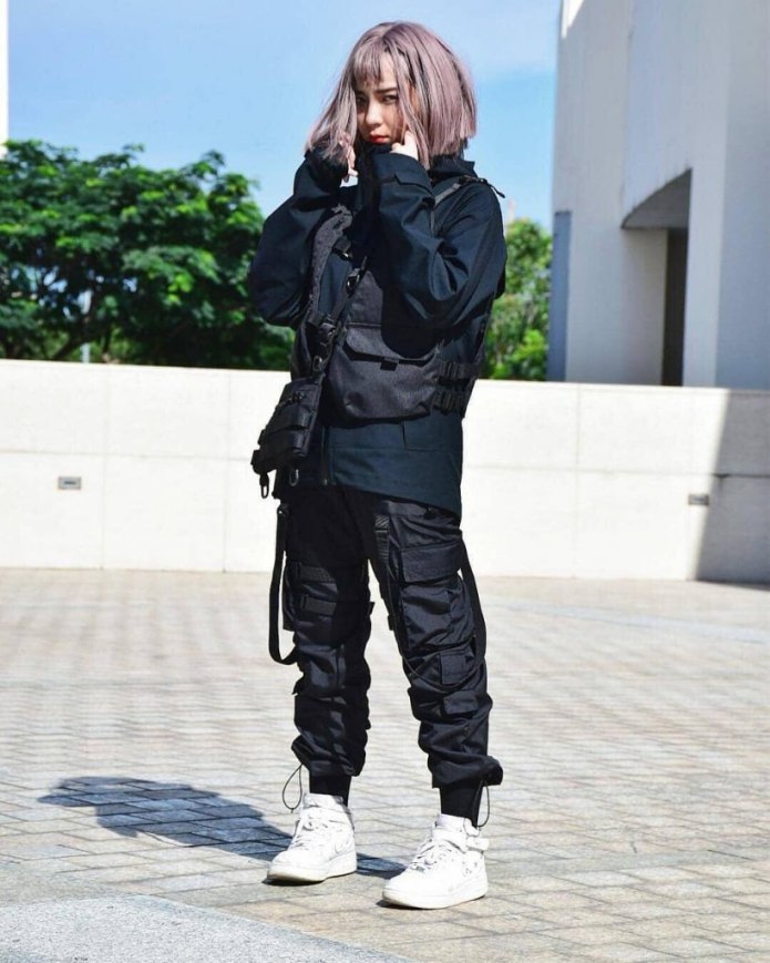 Techwear штаны киберпанк