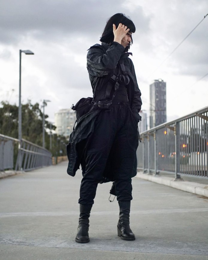 Techwear плащ