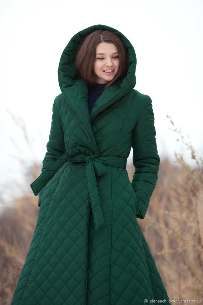 TRF Zara пальто зеленое