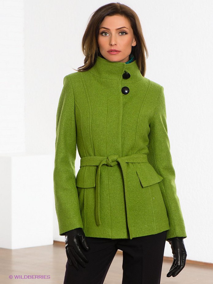 Пальто Zara зеленое 2020