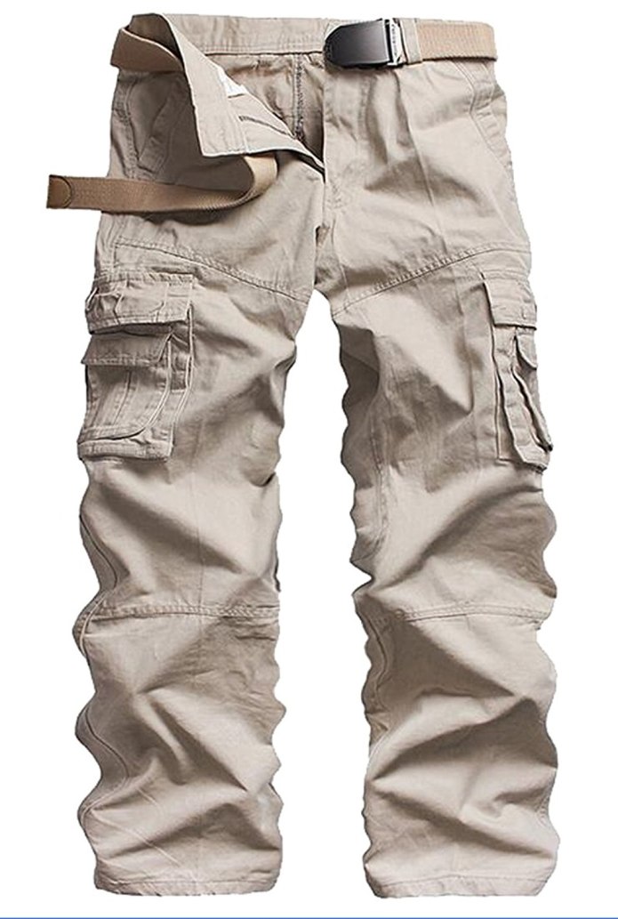 Mens Multi-Pocket straight-Leg