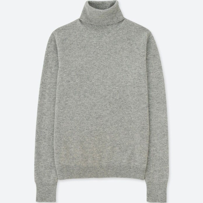 Серая водолазка Uniqlo мужская
