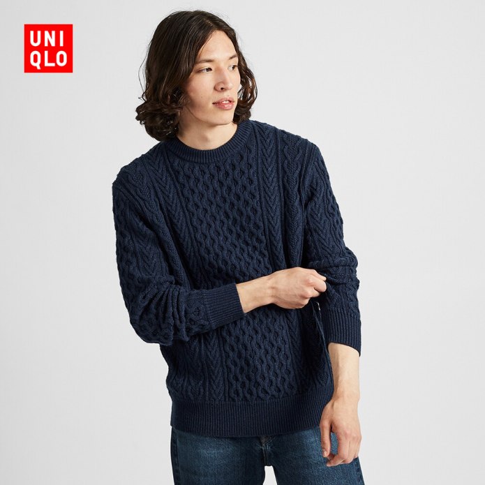 Cable-Knit Sweater Uniqlo +j