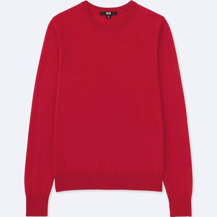 Красный джемпер Uniqlo