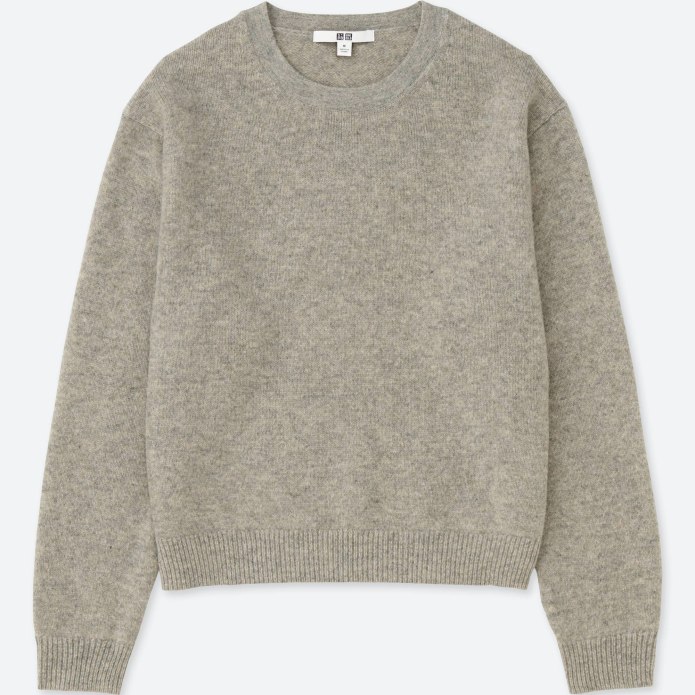 Lambswool Crew Neck Jumper Uniqlo