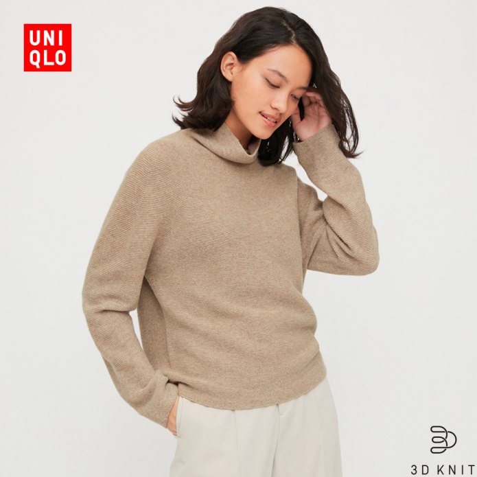 Джемпер женский серый Uniqlo