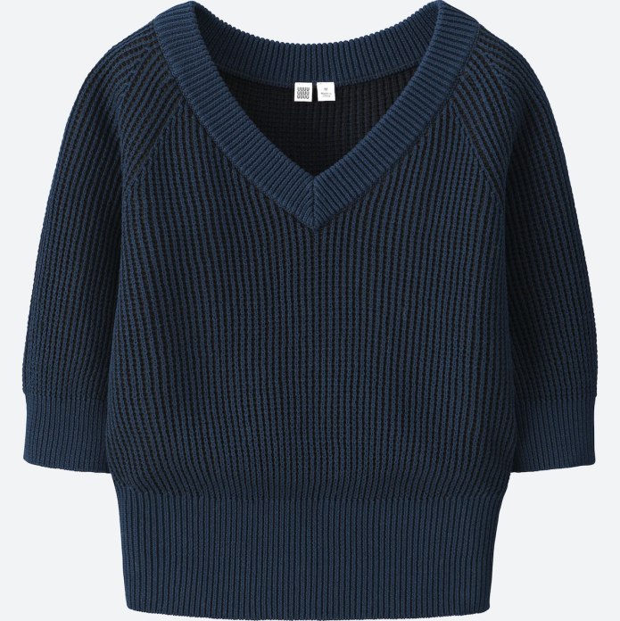 Uniqlo темно-синяя водолазка