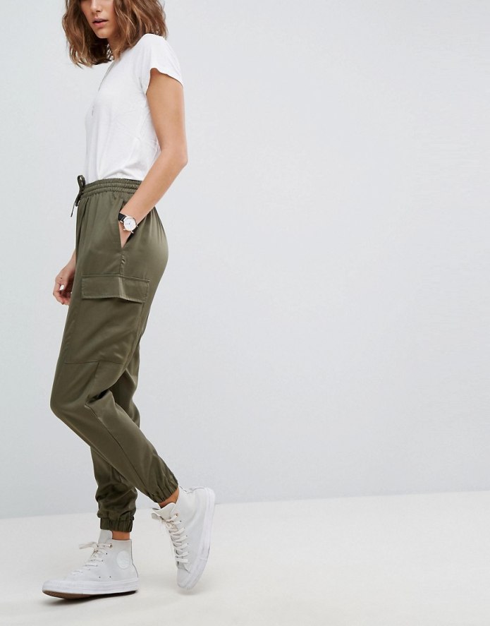 Джоггеры Zara женские кожаные