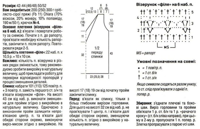 Жилеты и кардиганы крючком со схемами и описанием для женщин