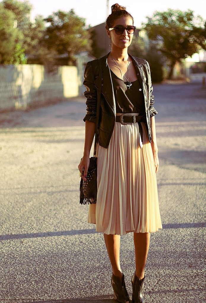 Косуха и платье Street Style