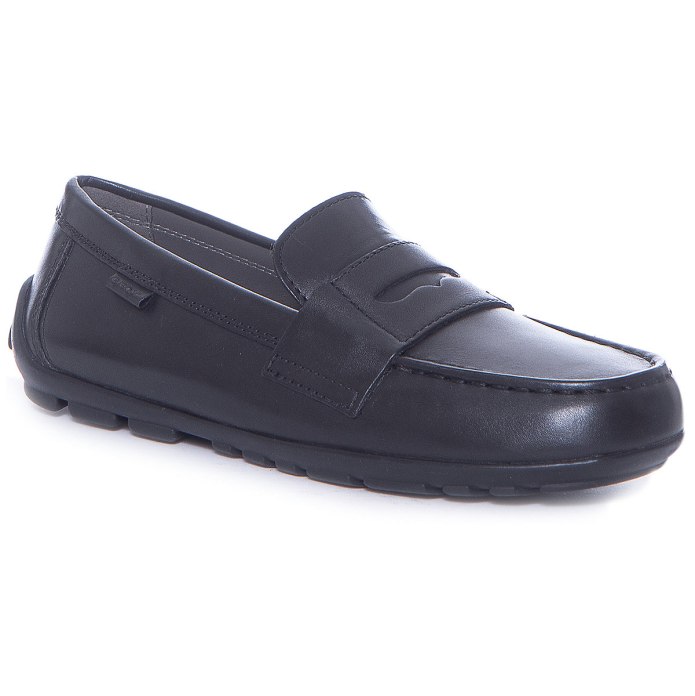 Geox Black Loafers