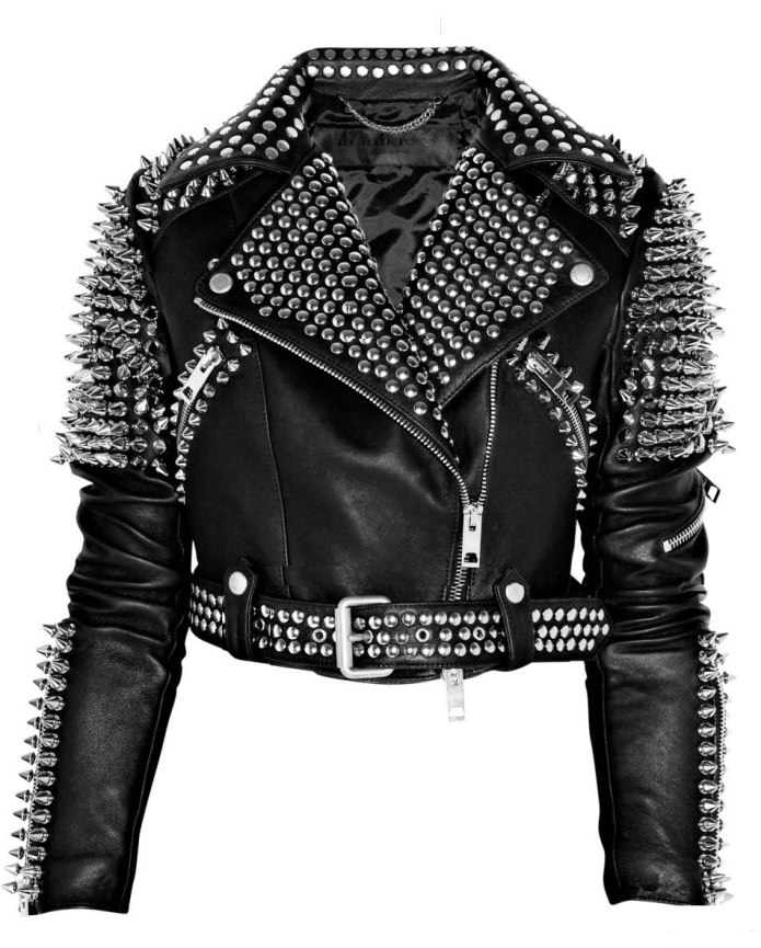 Burberry spiked Leather Jackets.
