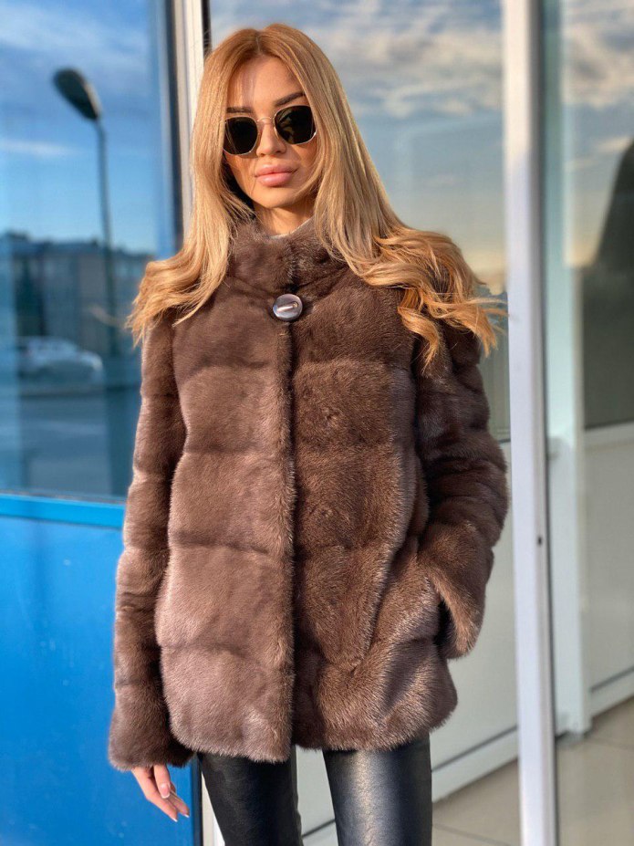 Шубка Prada лиса норка