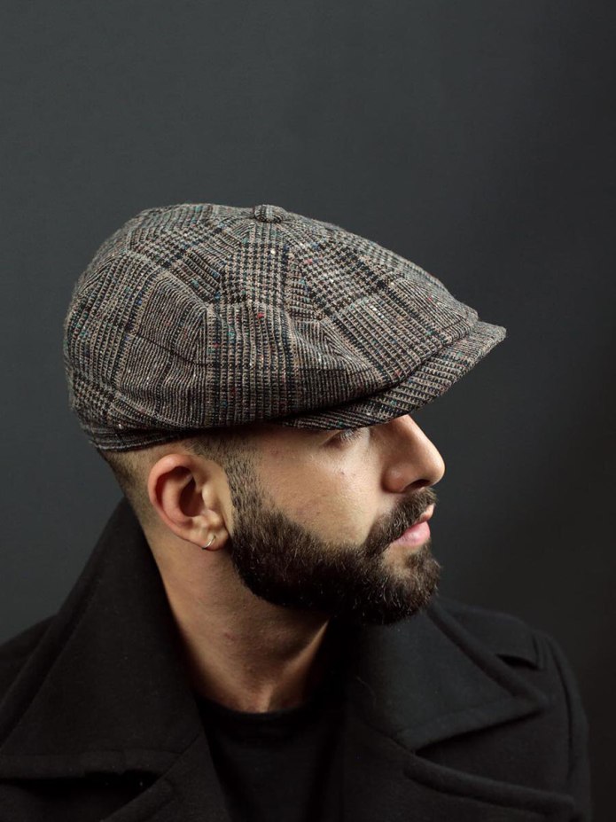 New era бейсболка из твида
