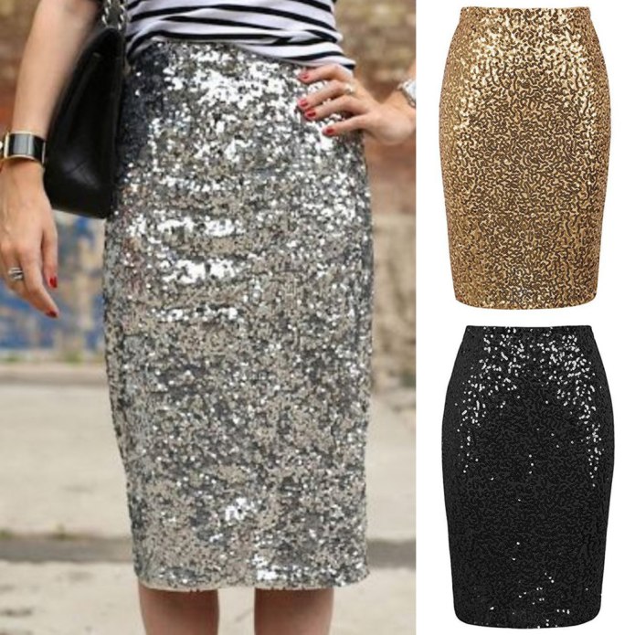 Dolce Gabbana Sequin skirt Silver