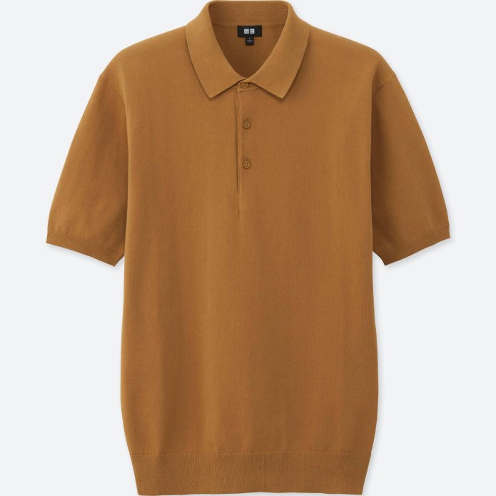 Поло Uniqlo мужское розовый