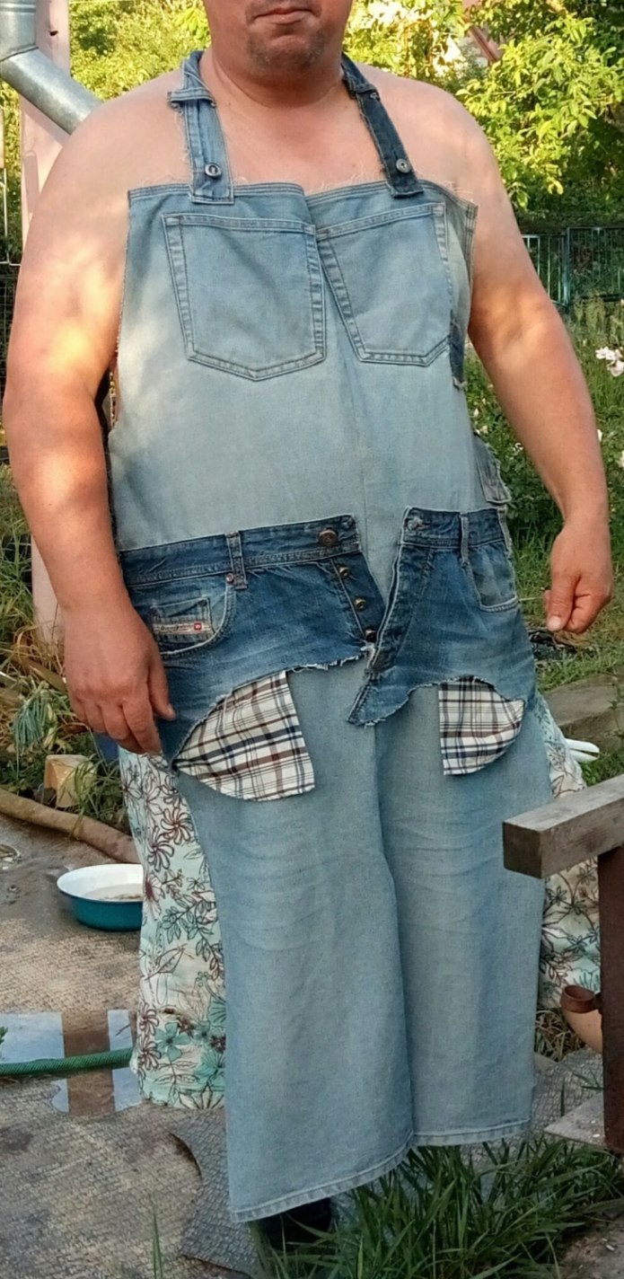 Юбки из джинсовых брюк