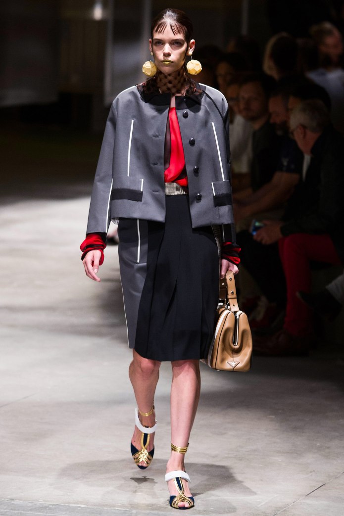 Платье плиссе Prada