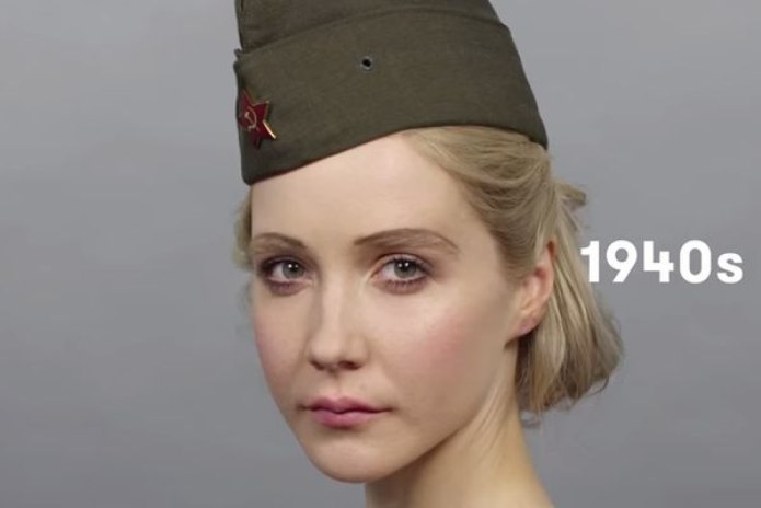 Эволюция женской красоты за 100 лет