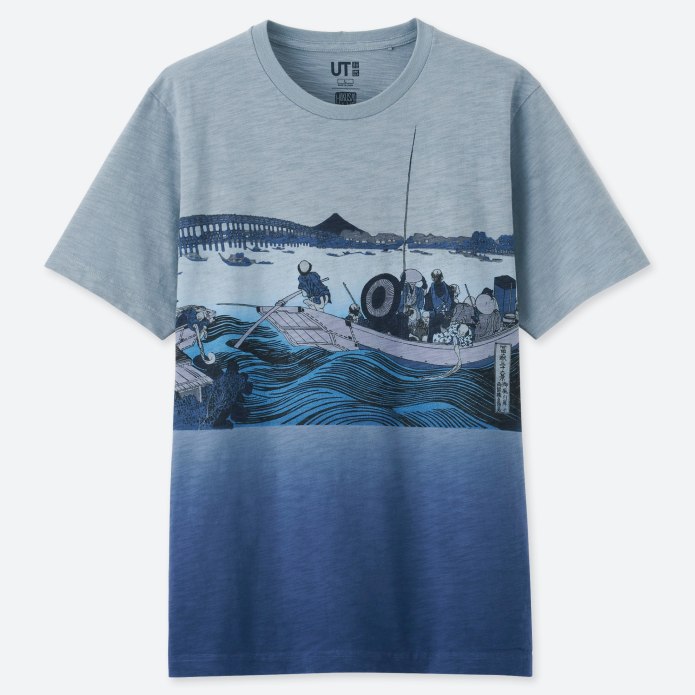 Юникло футболка мужская Hokusai