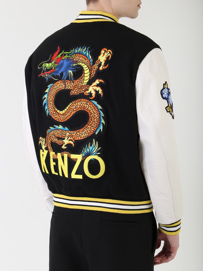 Kenzo Kids бомбер с принтом