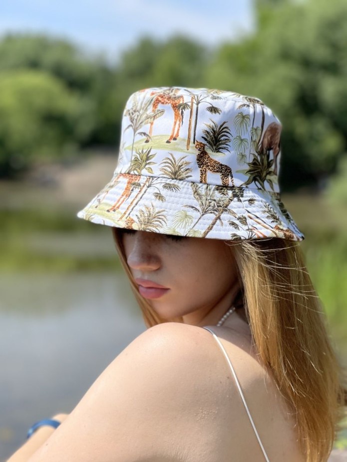 Панама "авокадо" m (56-58см), желтая