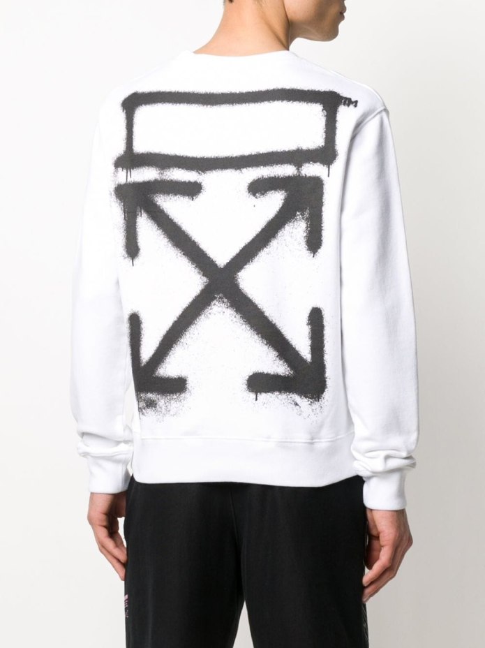 Off White толстовка с принтом