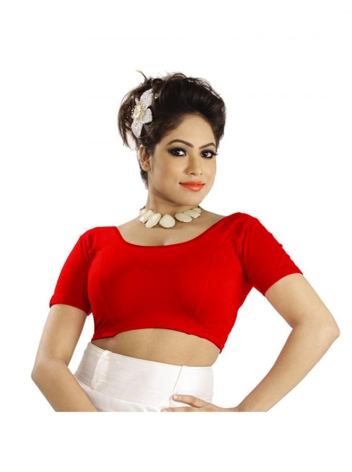 Boat Neck Silk Blouse