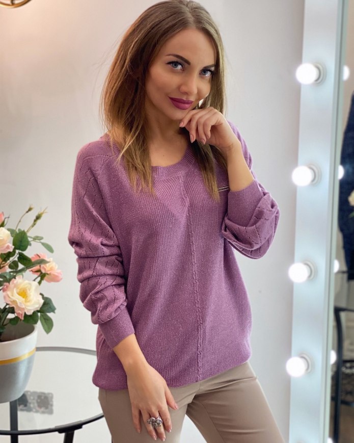 Лиловый джемпер