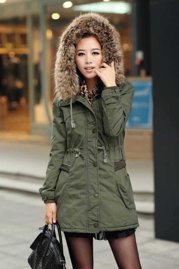 Парка Dstrezzed Hooded Parka Army Green