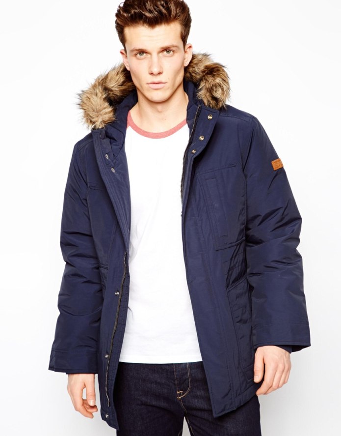 Parka удлиненная черная мужская Весна
