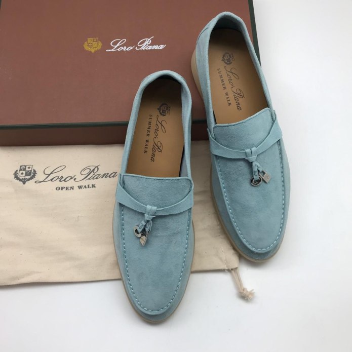 Замшевые лоферы loro Piana