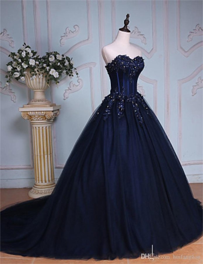 Navy Blue Свадебные платья