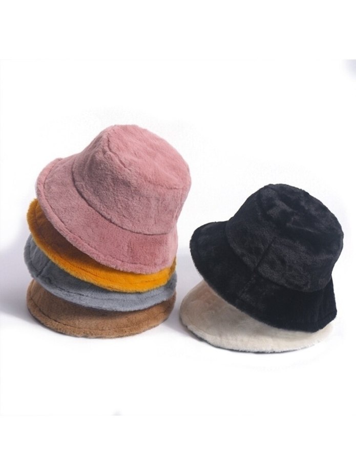 Панама Faux fur Bucket