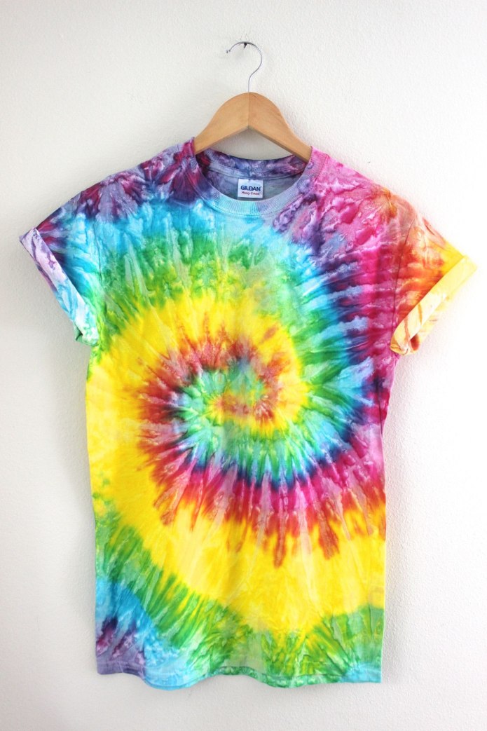 Платье с принтом Tie-Dye показ мод 2020