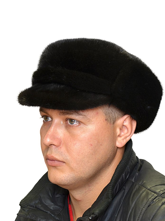Мужская зимняя шапка из норки