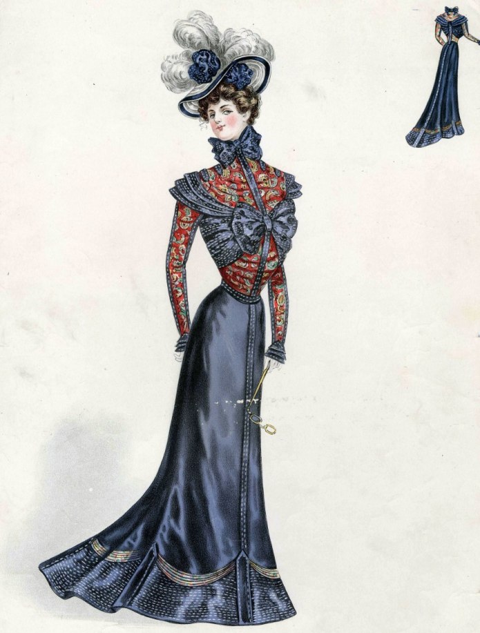 1899 Год Викторианская мода