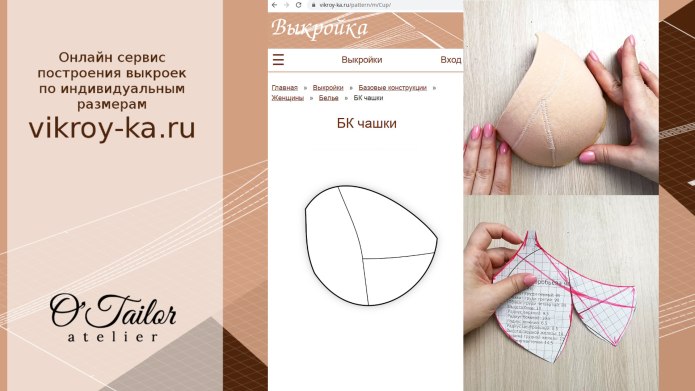 Конструкция корсета с чашечками